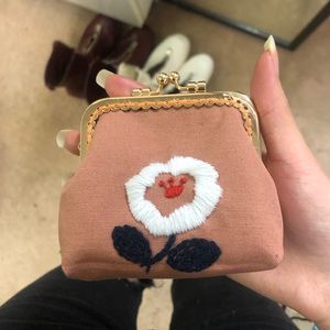 Hand made embroidery purse